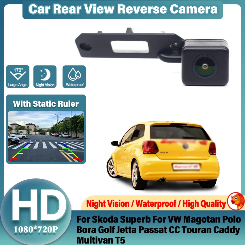 HD 1080Px720P CVBS Car Reverse Camera For Skoda Superb For VW Magotan Polo Bora Golf Jetta Passat CC Touran Caddy Multivan T5