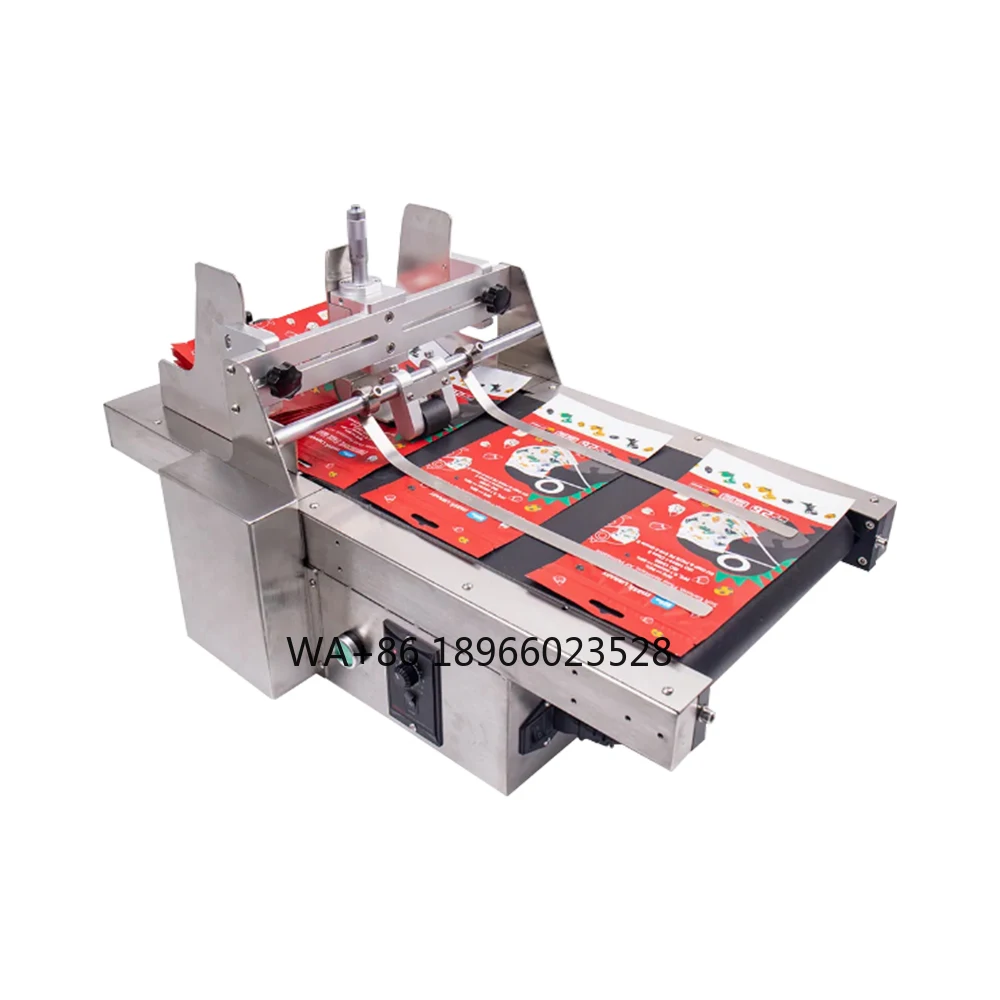 The page printing and coding machine is suitable for boxes, cards, friction bags, and supports customization.