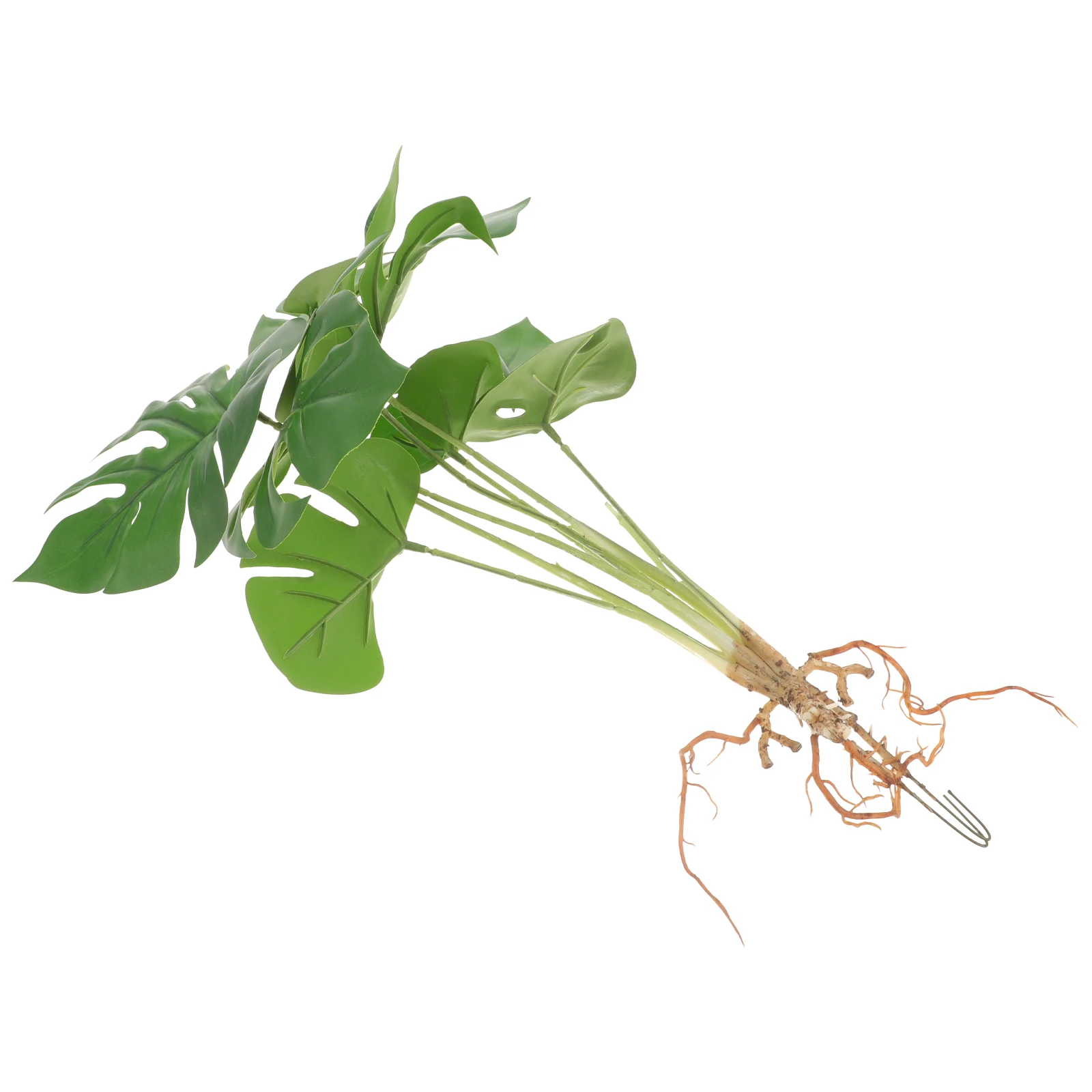 

Household Fake Monstera Wear-Resistant Artificial Decorative Plant For Living Room Office Small Compact Faux Monstera