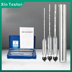 Xin Tester 0-40/40-70/70-100 Alcoholometers + Glass Test Tubes Set Alcohol Meter Wine Concentration Meter