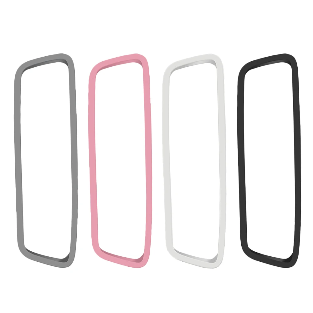 

Белая защитная рамка из силикагеля для внутреннего зеркала заднего вида ​ Серые аксессуары для внутреннего зеркала заднего вида, украшение Pinky