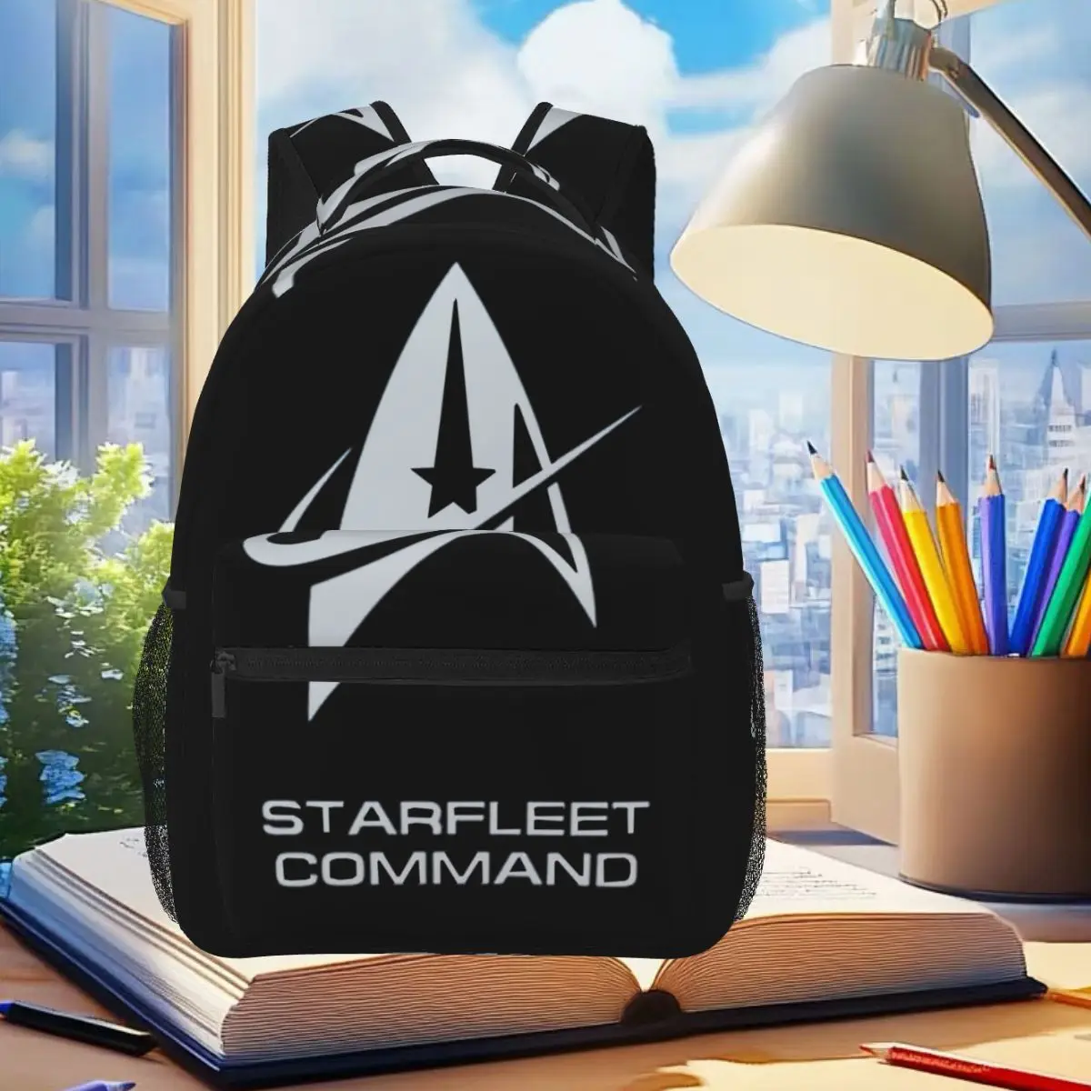 Star Treks Science Fiction TV Series Backpack Student Boys Girls BookBag Kids School Bag Computer Shoulder Bags for Men Women