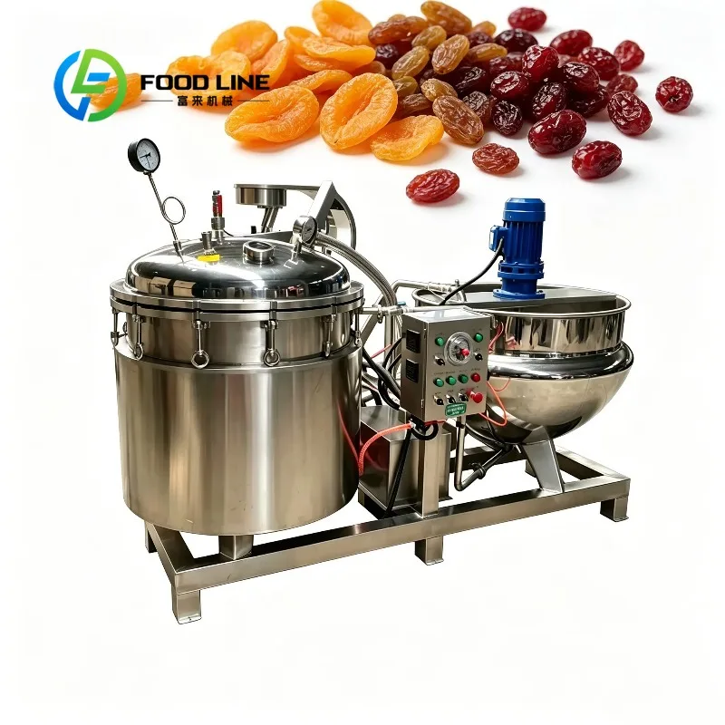 Customize Freeze Dried Fruit vegetable Pretreatment Soaking and Sugaring Equipment Vacuum Negative Pressure Sugaring Machine.