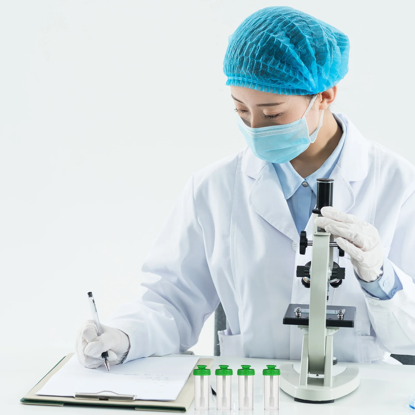 

50pcs 15Ml Stool Cup Fecal Collection Container With Spoon For Specimen Sampling Medical Use Durable Stool