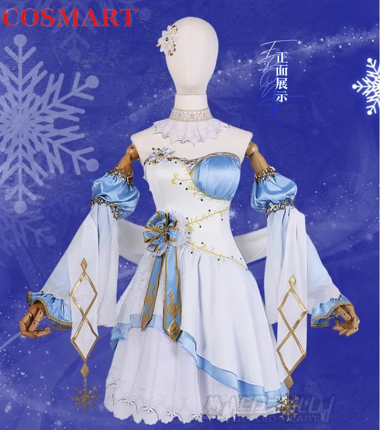 

COSMART Anime Lovelive! Kotori Minami Ice Illusion Game Suit Wedding Dress Unform Cosplay Costume Halloween Party Outfit Women