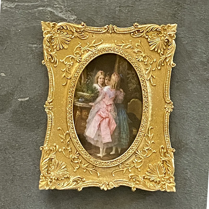 

Фоторамка из смолы в винтажном французском стиле Mutihome, 6 дюймов, золотая, для декора дома и комнаты