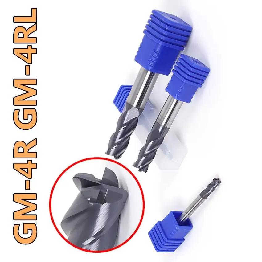 

GM-4R-D12.0R1.0 ZCC.CT Четырехгранная циркулярная дуговая концевая фреза D12.0R1.0*12*30*75 4F Концевые фрезы с закругленными углами 4 канавки Концевые фрезы