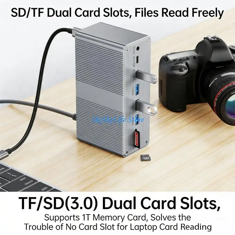 

E65E Premium 13 In 1 Desktop Expander For Computers Including Clear Visuals Quick Data Movement And Internet Access