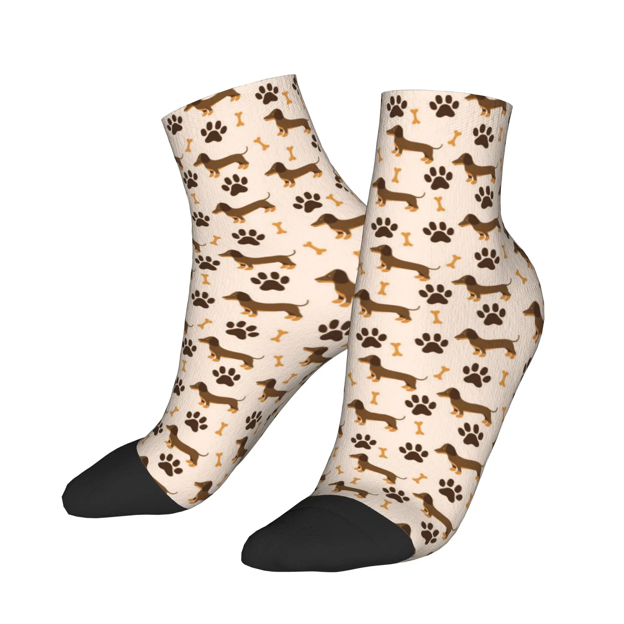 

Ankle Socks For Women Men Custom Cartoon Dachshund Dog Pattern Casual Socks Graphic Non Slip High Quality Autumn Running Sock