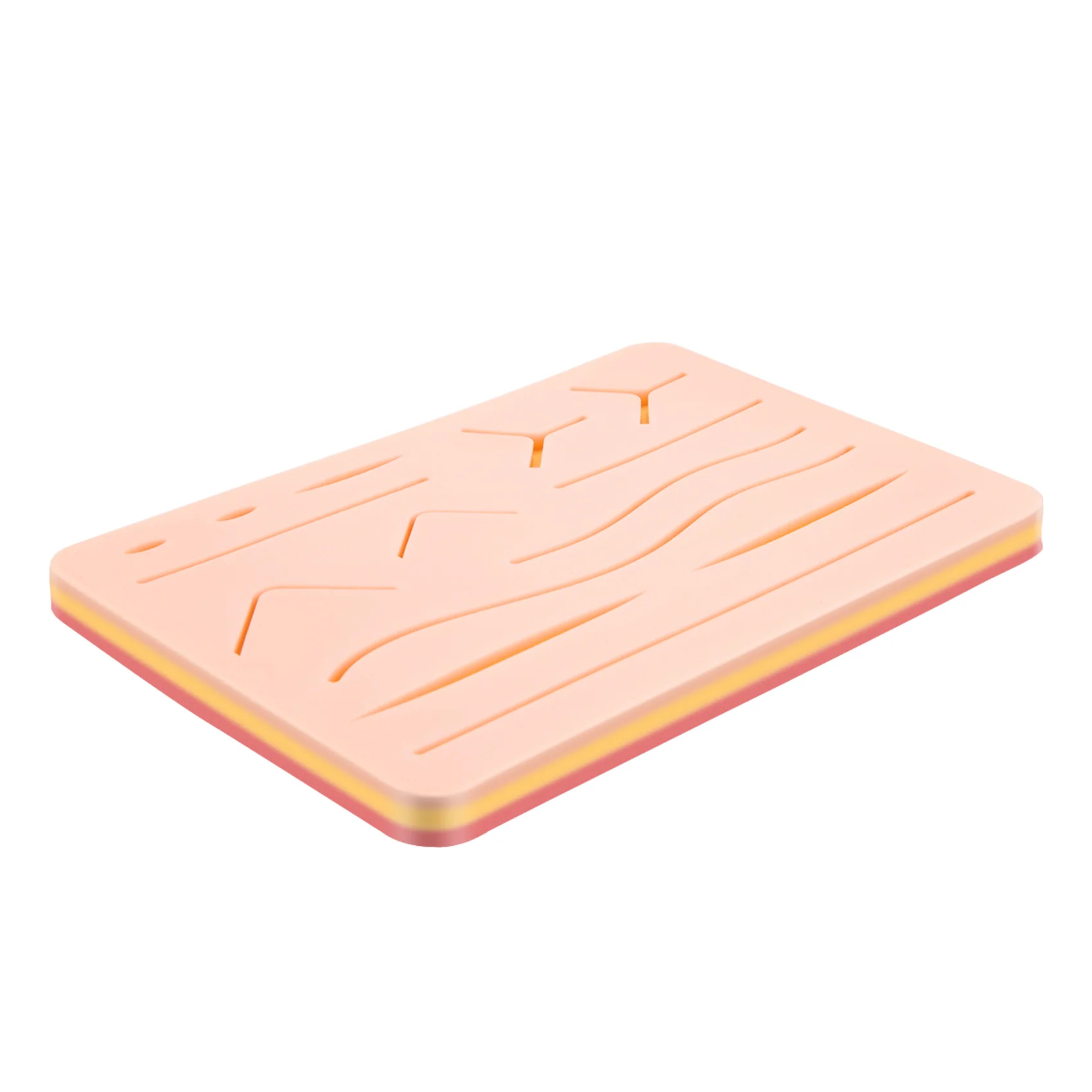 Upgraded Large 3-Layer Suture Pad with Wounds for Practicing Suturing - Not Easily Separate, Tear or Rip