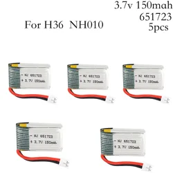 5pcs 3.7v 150mah 30C For E010 E010C E011 E013 H36 F36 NH010 Battery RC Quadcopter Spare parts 150mah 3.7 v LIPO Battery