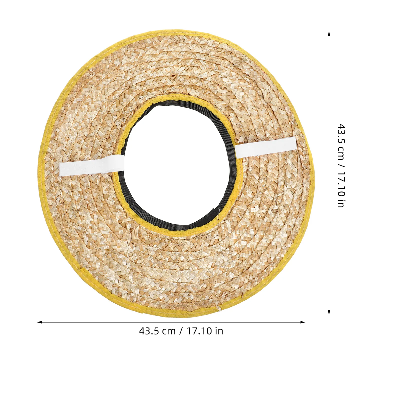 Construction Sun Hat Full Brim 45cm Diameter Random Edge Color Hard Hat Shade Accessories Straw Visor Worker Protection