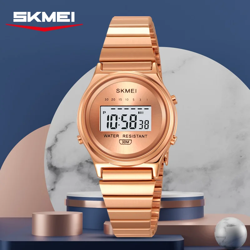 SKMEI 2521 Small Sports Digital Watch for Women Elegant Waterproof LED Display Lady Wristwatches Grace Girl Relojes Para Mujer