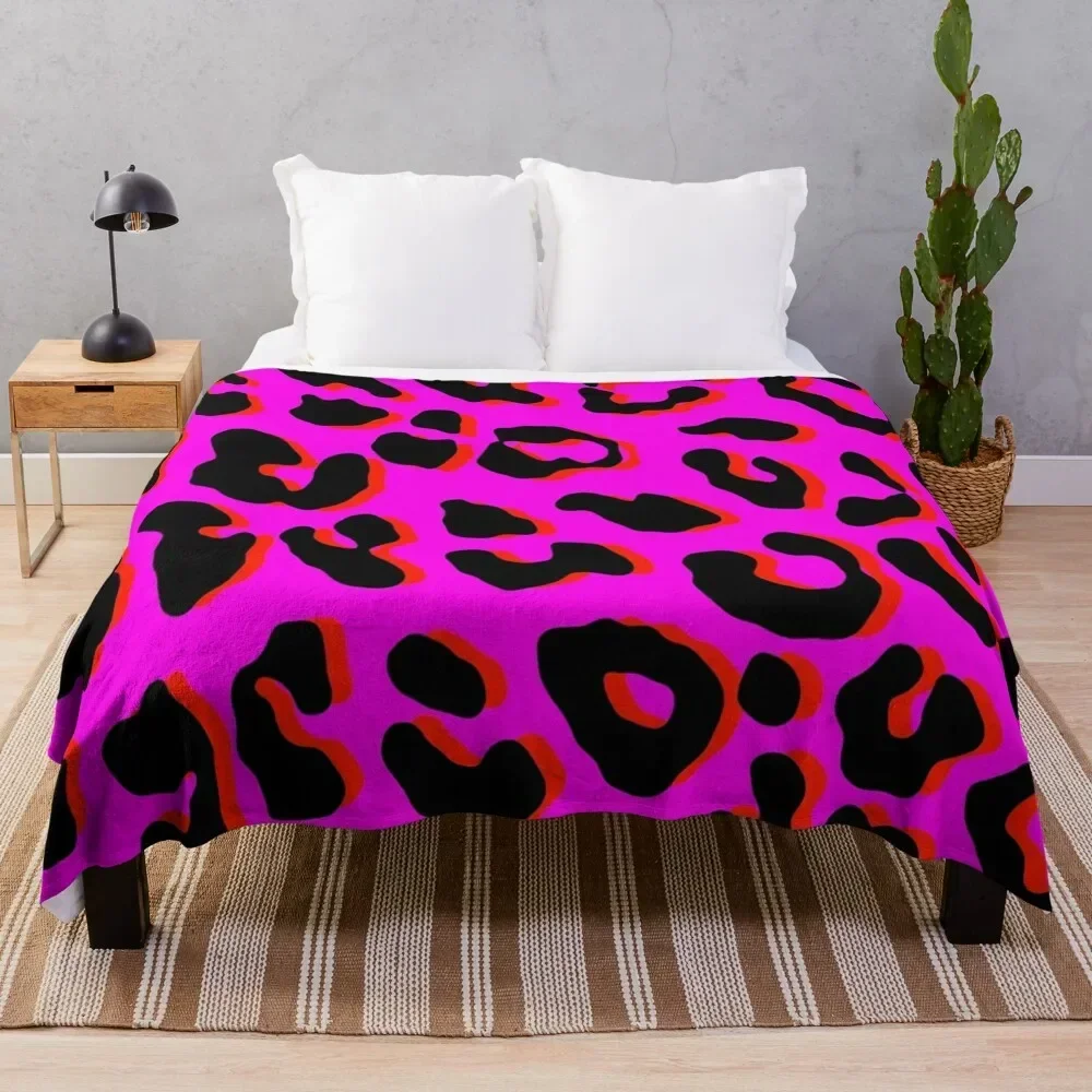 

Leopard Print Pink Throw Blanket blankets ands Blankets For Baby Blankets