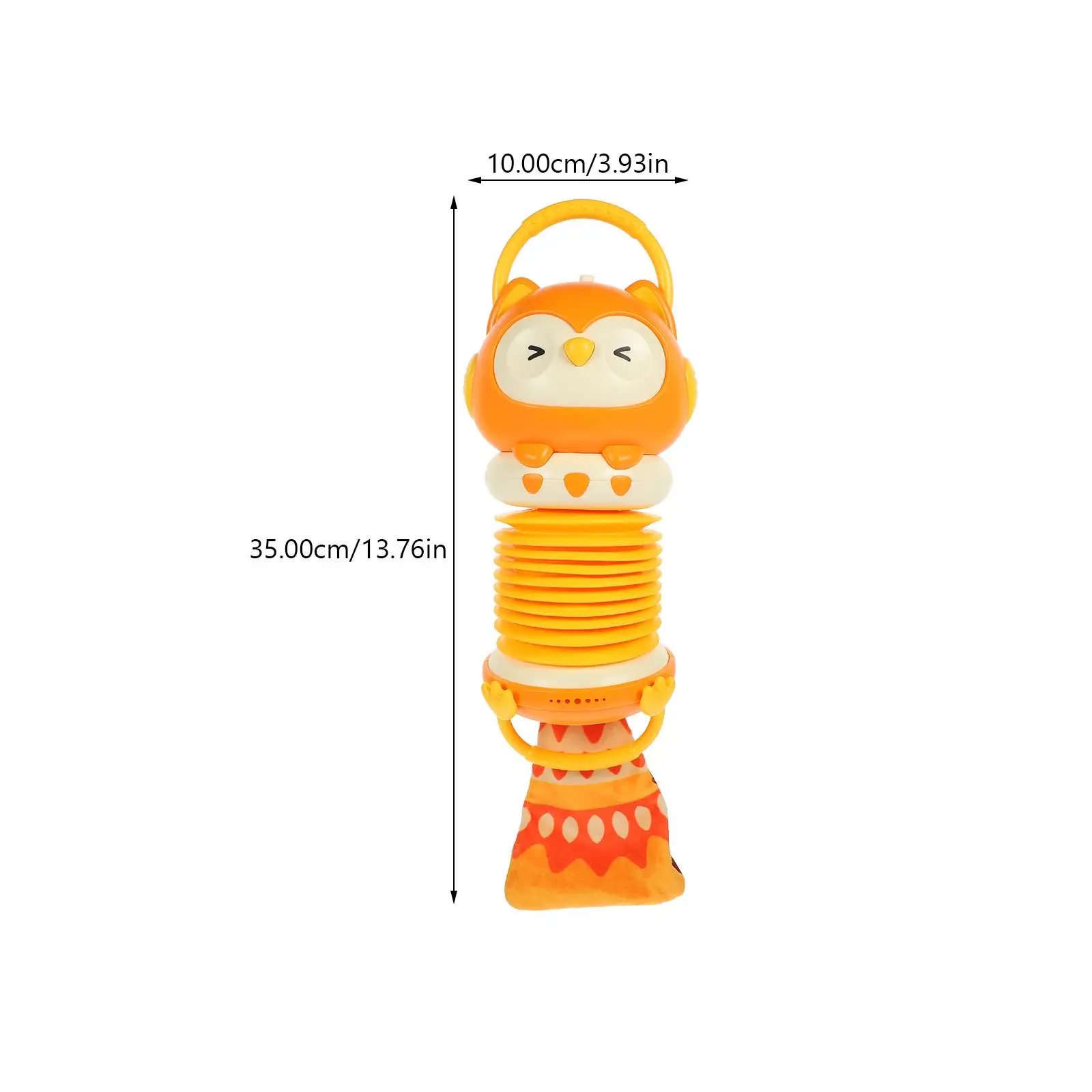 Baby Musical Instruments Children's Accordion for Preschool Hand Drawn Kids Toddler Toys Orange Simulation