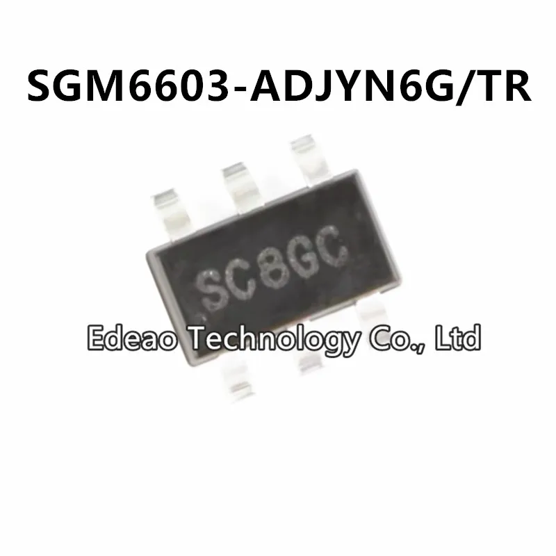 20~200PCS/lot SGM6603 SGM6603-ADJYN6G/TR Marking: SC8** SC8GC SOT-23-6 SOT23 DC-DC Boost Step UP Converter SGM6603-ADJ