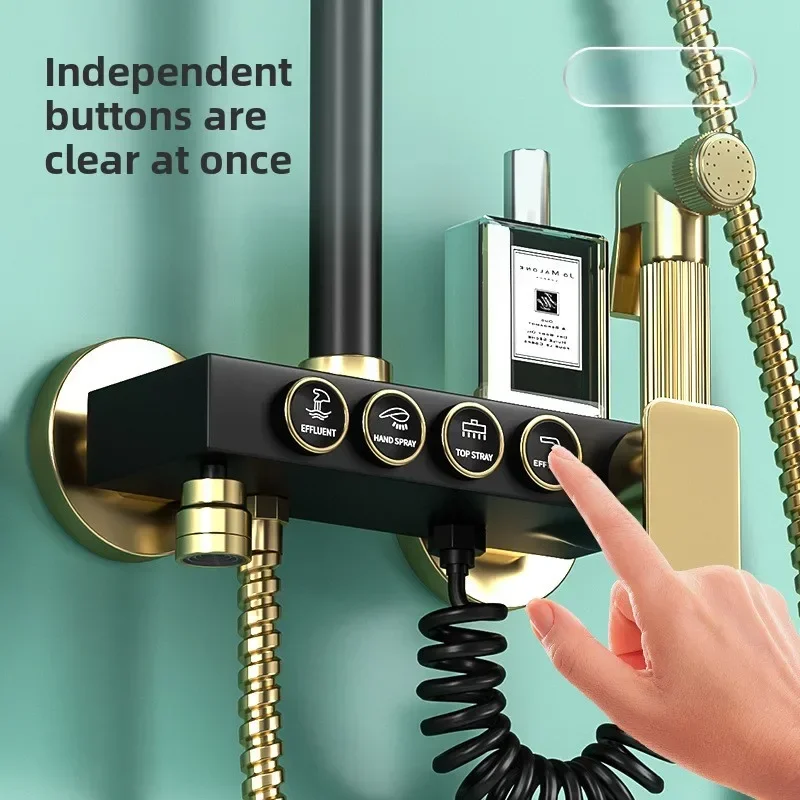 Shower Full Set of Household Bathroom Shower Head Set Engineering-specific Shower Faucet Set Bathroom Shower Douche