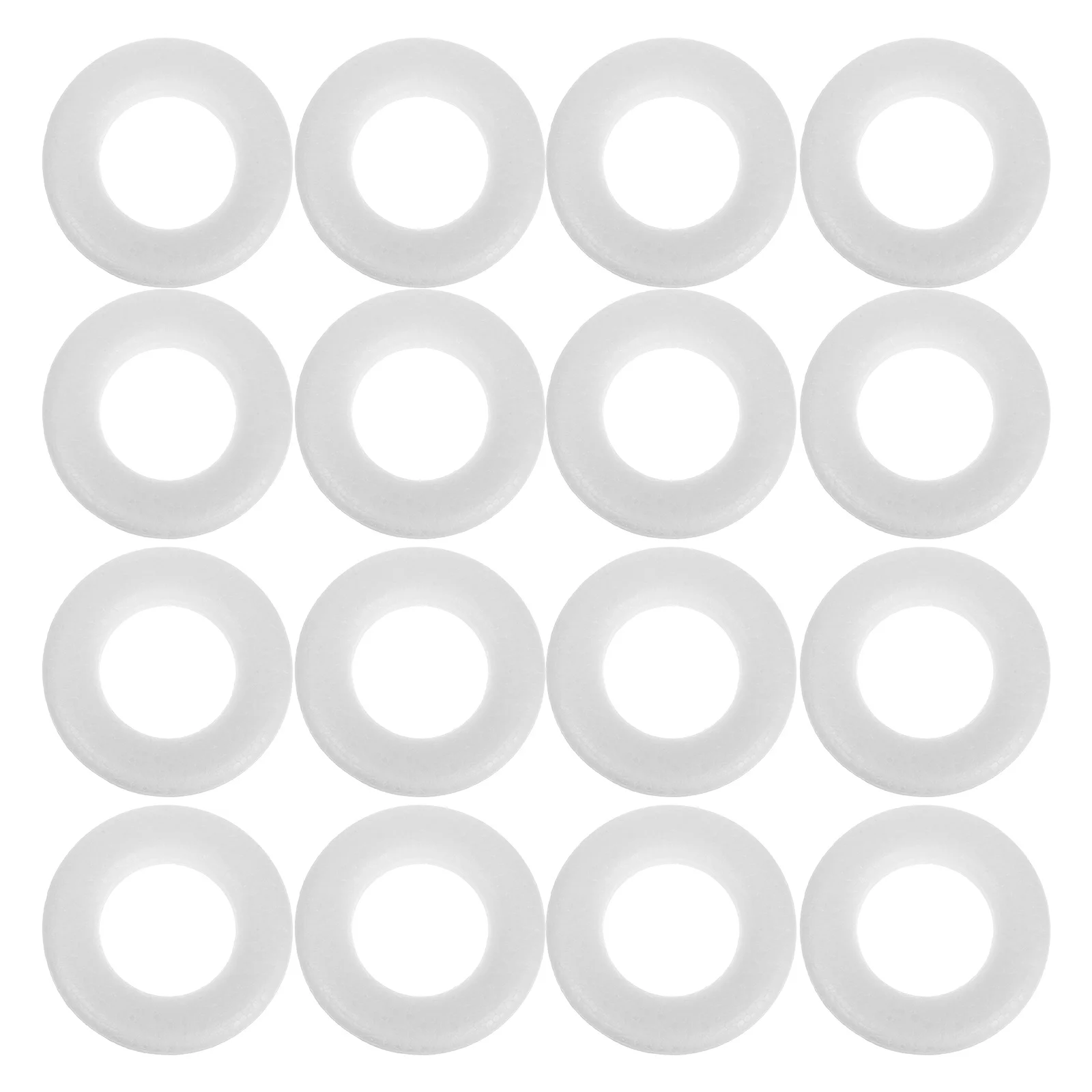 

25 pcs Foam Wreath Forms White Donut Rings For Diy Christmas Decorations Holiday Party Home Decor Wreath Making