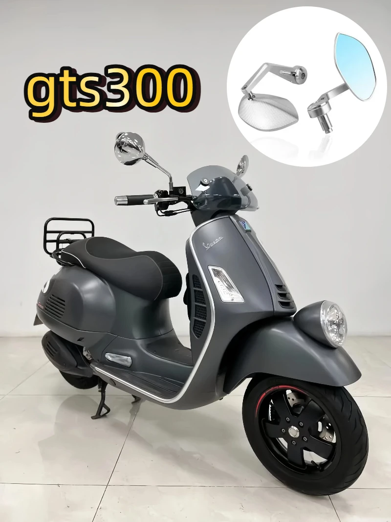 

For Vespa Sprint 150 S150 gts300 GTV RA motorcycle handlebar mirrors universal rear view mirror Blue anti-glare e-bike scooter