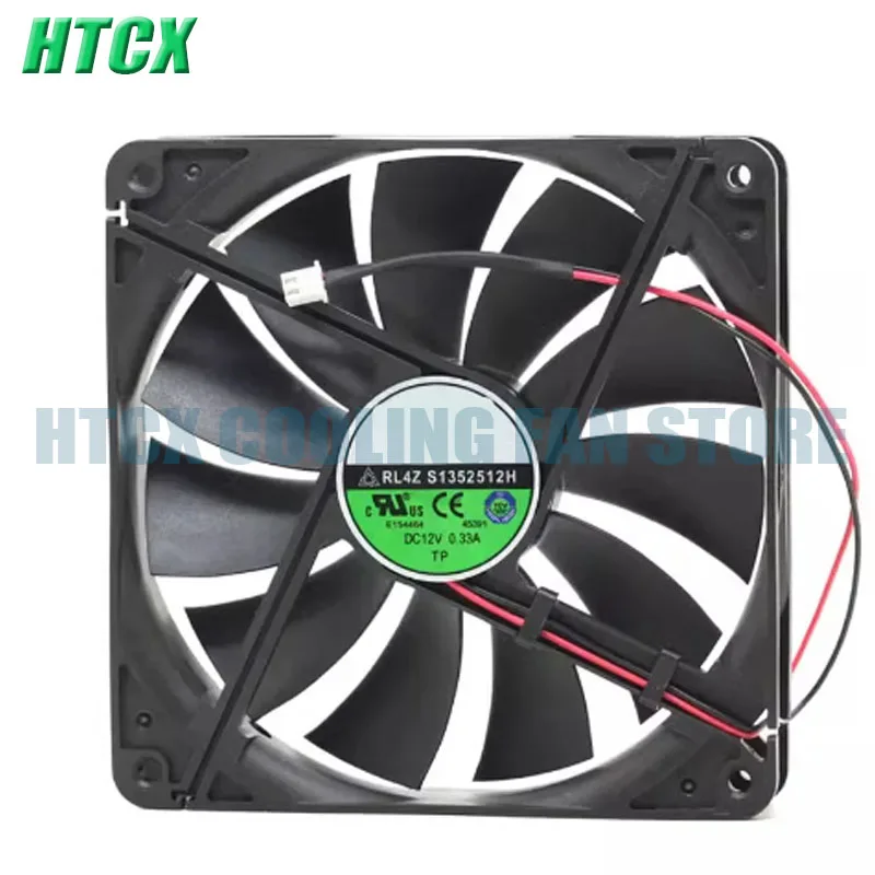 Brand New DC12V 0.33A 135MM Square Cooler Fan S1352512H  RL4Z Chassis Power Cooling Fan 2PINS