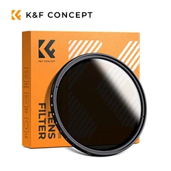 K&F Concept ND2-ND400 Variable ND Filter Neutral Density Filter 37/40.5/43/46/49/52/55/58/62/67/72/77/82mm For Camera Lens