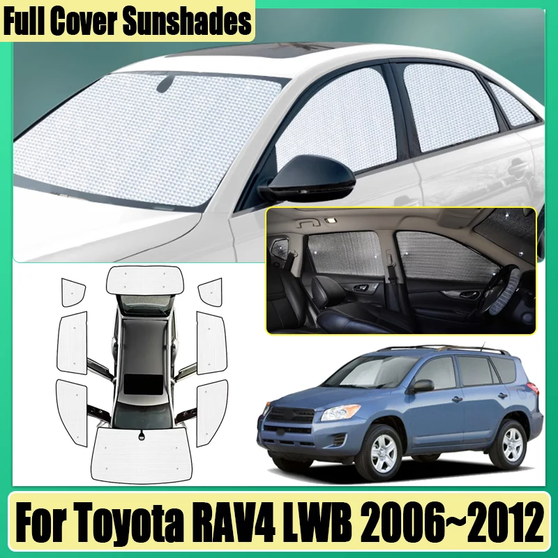 

Car Covers For Toyota RAV4 LWB 2006 2007 2008~2012 Auto Full Coverage Sunshade Privacy Blocks Anti-UV Surround Visor Accessories