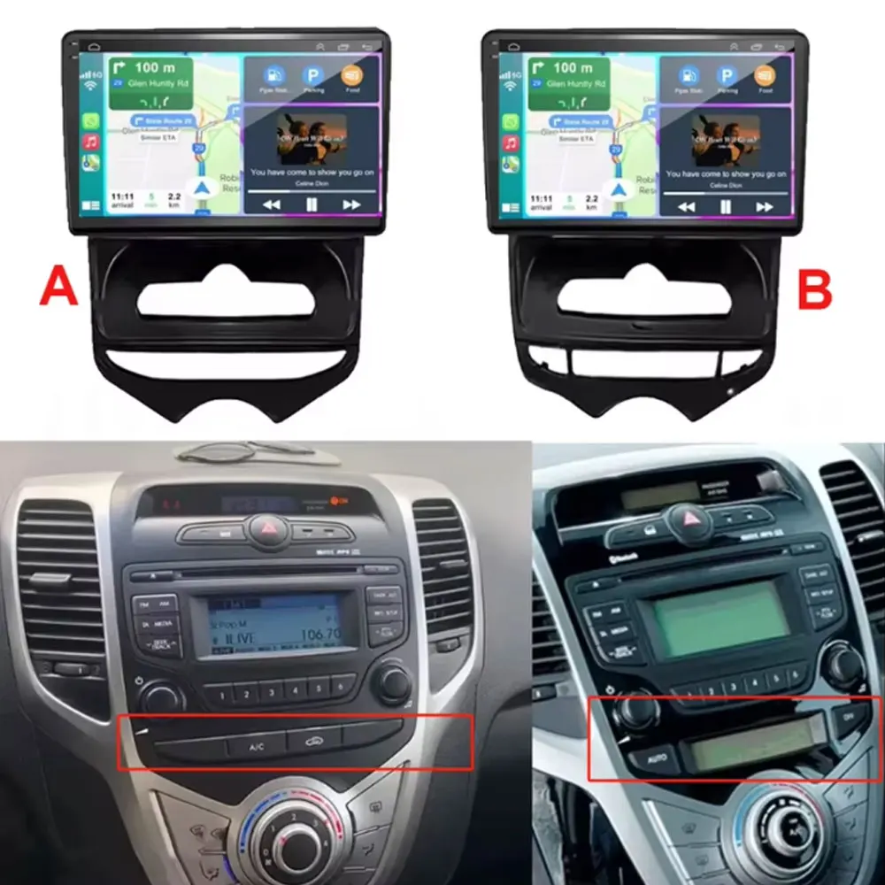 أندرويد 15 Carplay لشركة هيونداي ix20 ix-20 2010 - 2019 مشغل راديو السيارة الوسائط المتعددة QLED الملاحة نظام تحديد المواقع واي فاي رئيس وحدة