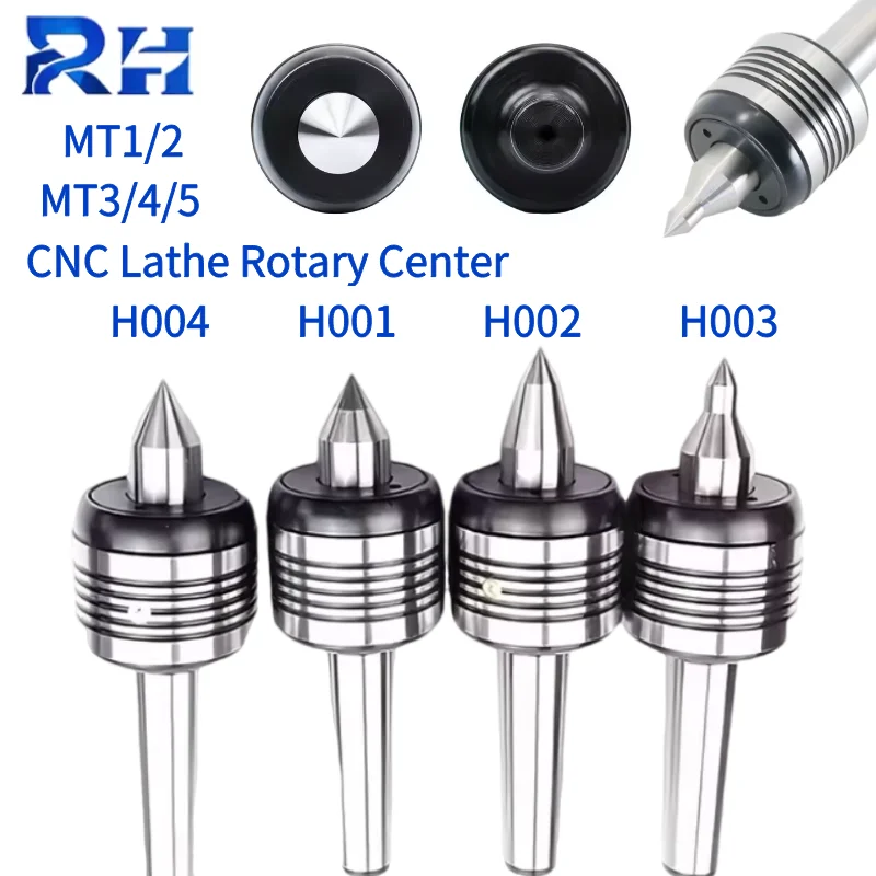 Morse High-Precision Rotary Movable Top Pin Mt1 Mt2 Mt3/4/5 Rotary Center H004 H002 H003 Imported Bearing Cnc Lathe Live Center
