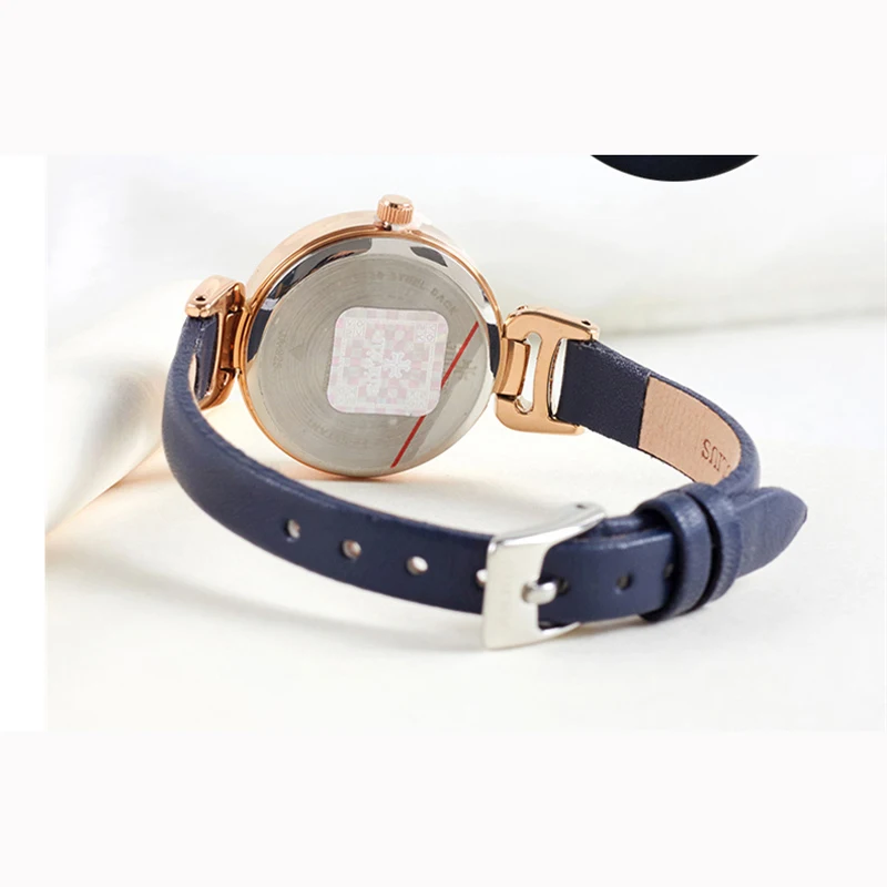 Hot Lady Women\'s Watch Japan Quartz Fine Fashion Hours Dress Bracelet Retro Cute Simple Leather Girl Birthday Gift Julius Box