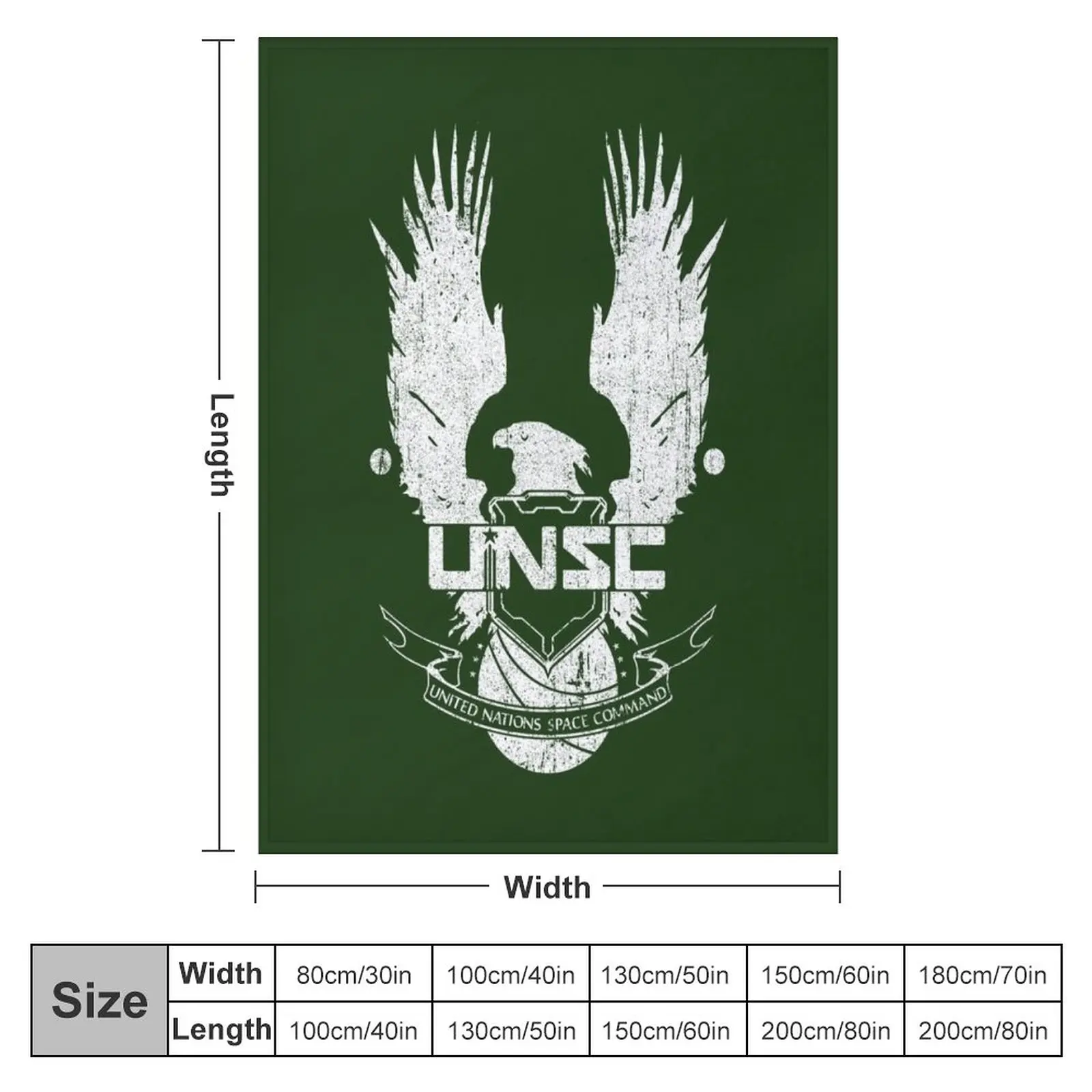 UNSC - United Nations Space Command Throw Blanket Multi-Purpose Sofa Blankets Thin Blankets