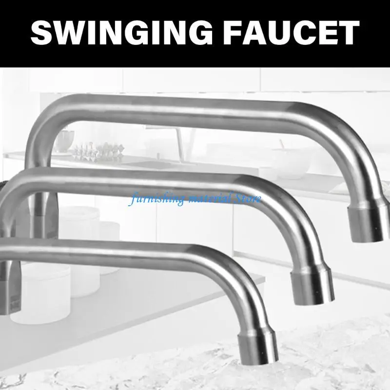 Y5GD صنبور المطبخ الفولاذ المقاوم للصدأ مع قاعدة تدوير 360 درجة الدورية بالوعة المطبخ صنبور ترقيات المطبخ الحنفية متعددة #3