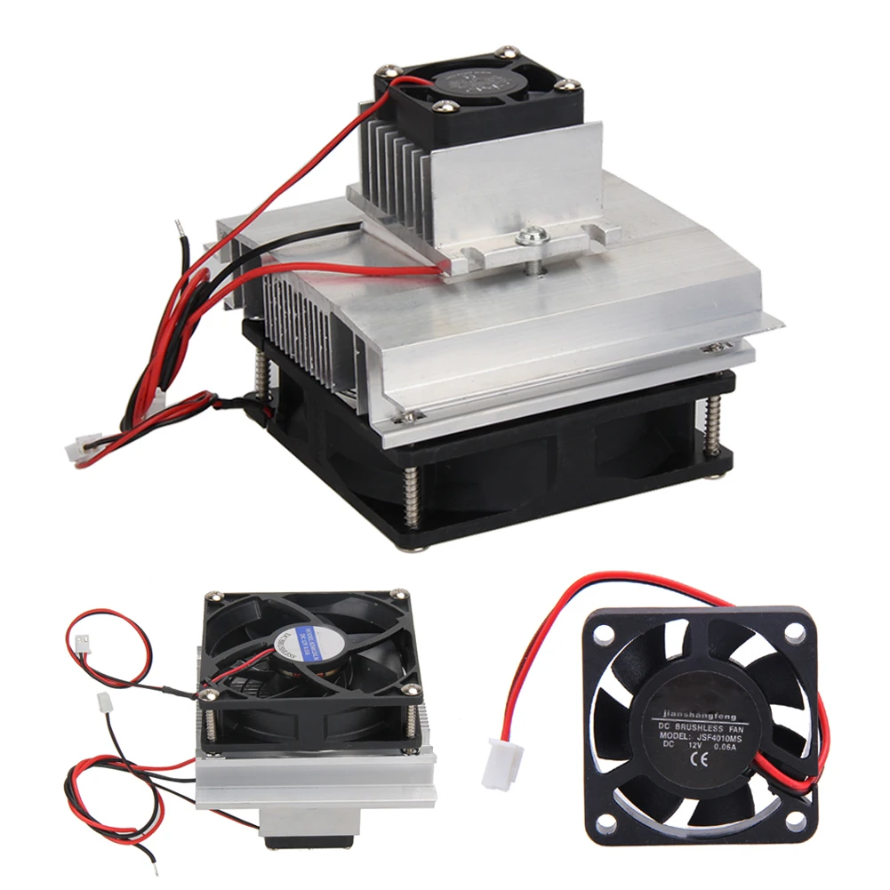 Thermoelectric Peltier Refrigeration Cooler Cooler DIY Refrigeration Module DIY Kit Air Cooling System Heatsink DIY Kit