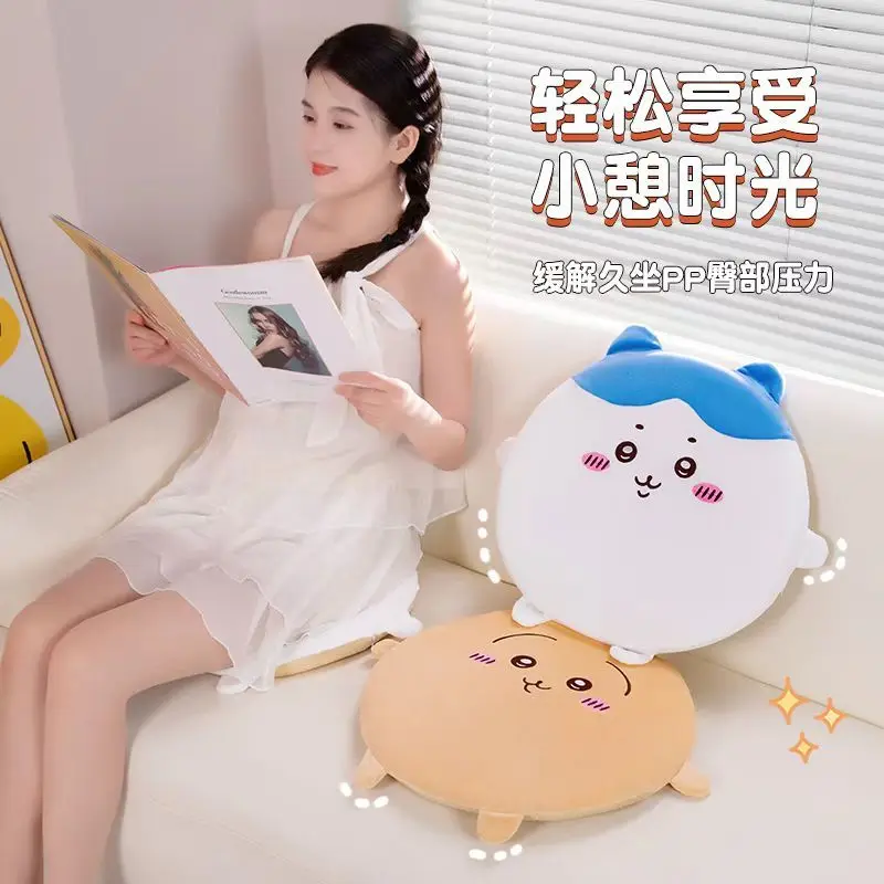 

Sweet MINISO Anime Kawaii Ins Chikawa Soft Cushion Student Cute Cartoon Chair Sofa Mat Lovely Birthday Y2k Gifts for Kids