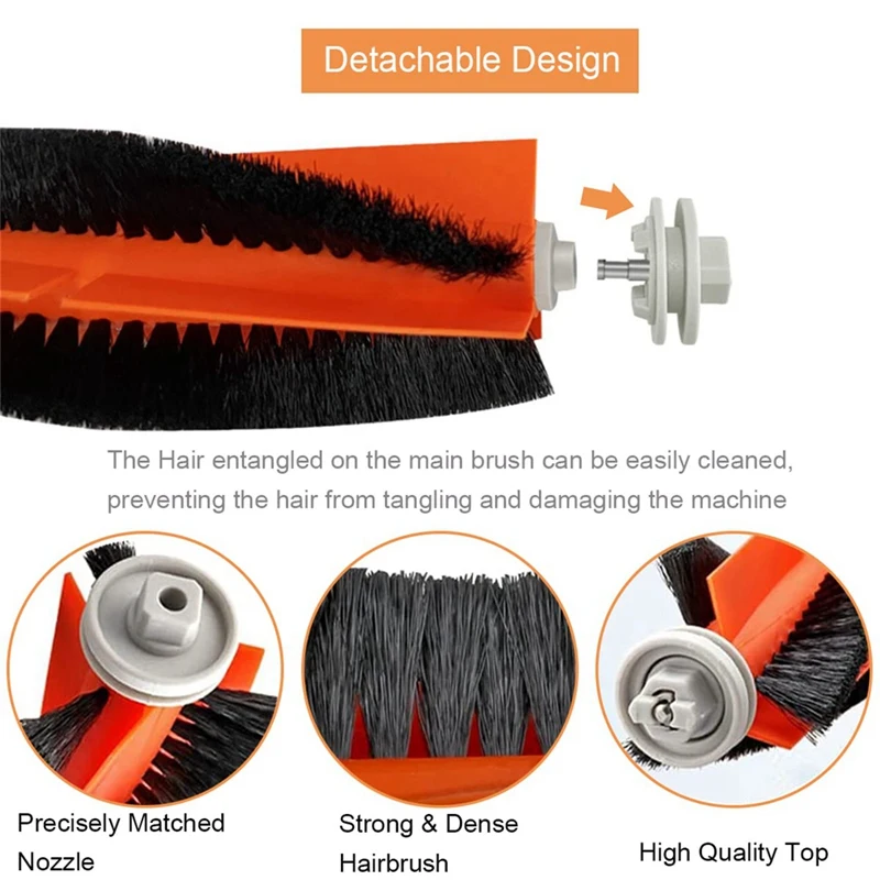 Substituição da escova lateral principal, Filtro Hepa para Xiaomi, Acessórios Robô Aspirador, Mijia, Dreame D9, L10, L10 Pro, Promoção