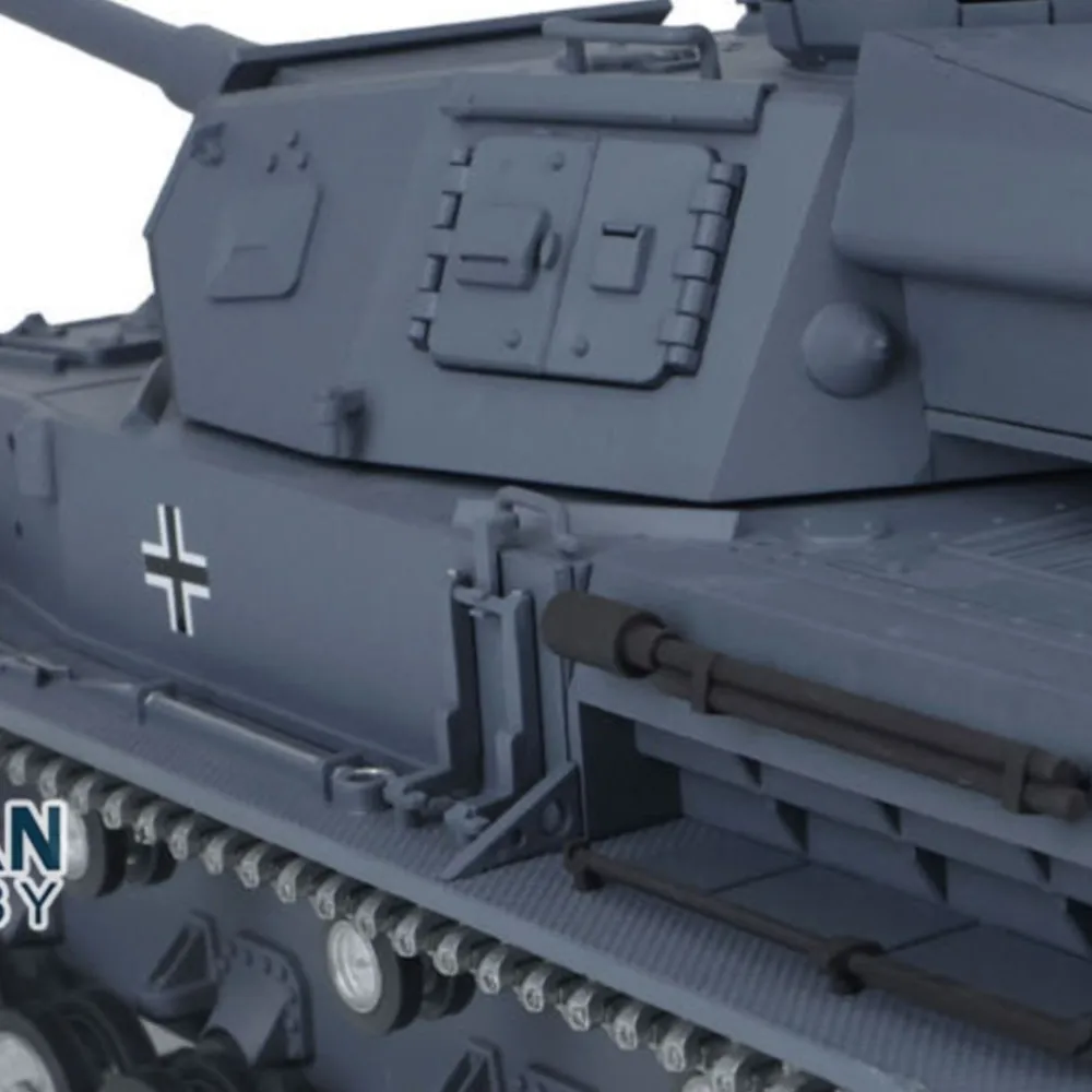 헹롱 1/16 스케일 원격 조종 탱크 7.0 커스텀 팬저 IV F2 3859 메탈 트랙 휠 모델 RC 장난감 TH17401