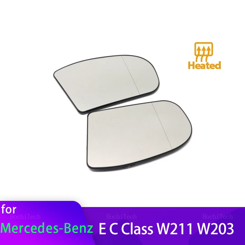 Left Right Wing Mirror Glass Heated Driver Passenger Side For Mercedes-Benz  E-class  C-class C E Class W211 W203