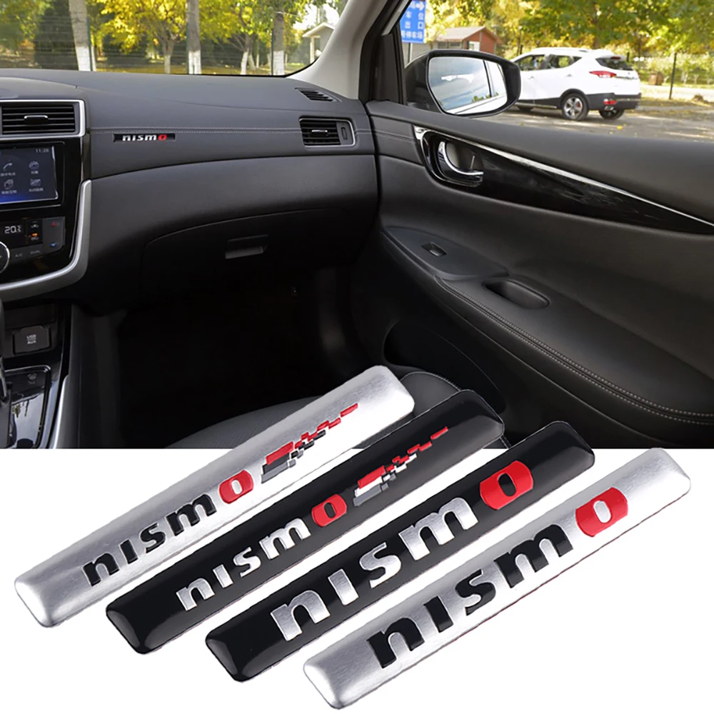 1Pcs Car Styling 3D Aluminum NISMO Badge Sticker Car Accessories For Nissan Qashqai J10 Juke Teana X-Trail Skyline Altima Note