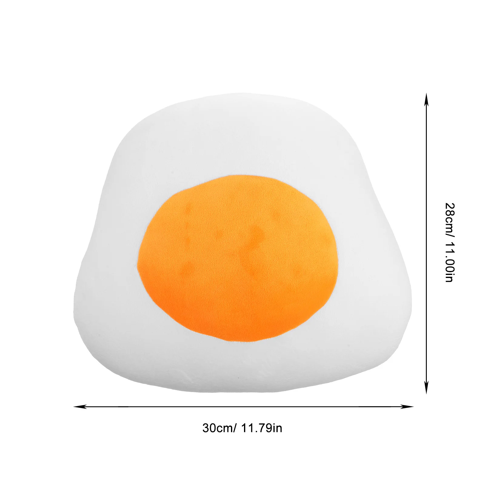 1 قطعة وسادة البيض المسلوق البرتقالي 30 سنتيمتر مخدة ناعمة للمنزل مكتب مول مطعم فندق ديكور جو الحفلات الداعم #2