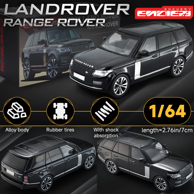1/64 Land Rover Range Sport Toy Car Miniature Model 1:64 ENCHERY Diecast Metal Vehicle Display Collection Free Wheels Gift Boys