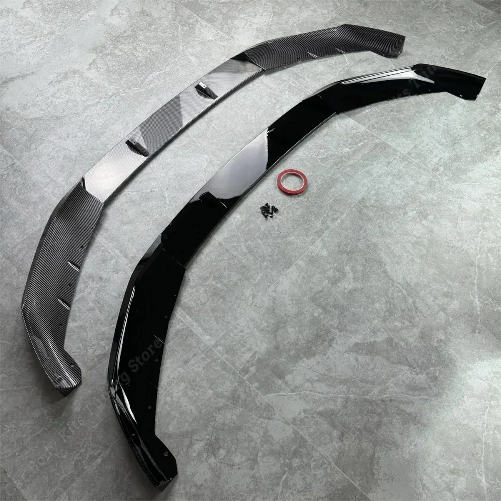 MP Style Front Bumper Lip Spoiler Splitter Body Kits Tuning for BMW 5 Series G30 G31 LCI 520i 520d 530i 530d M550i 2020-2023 ABS