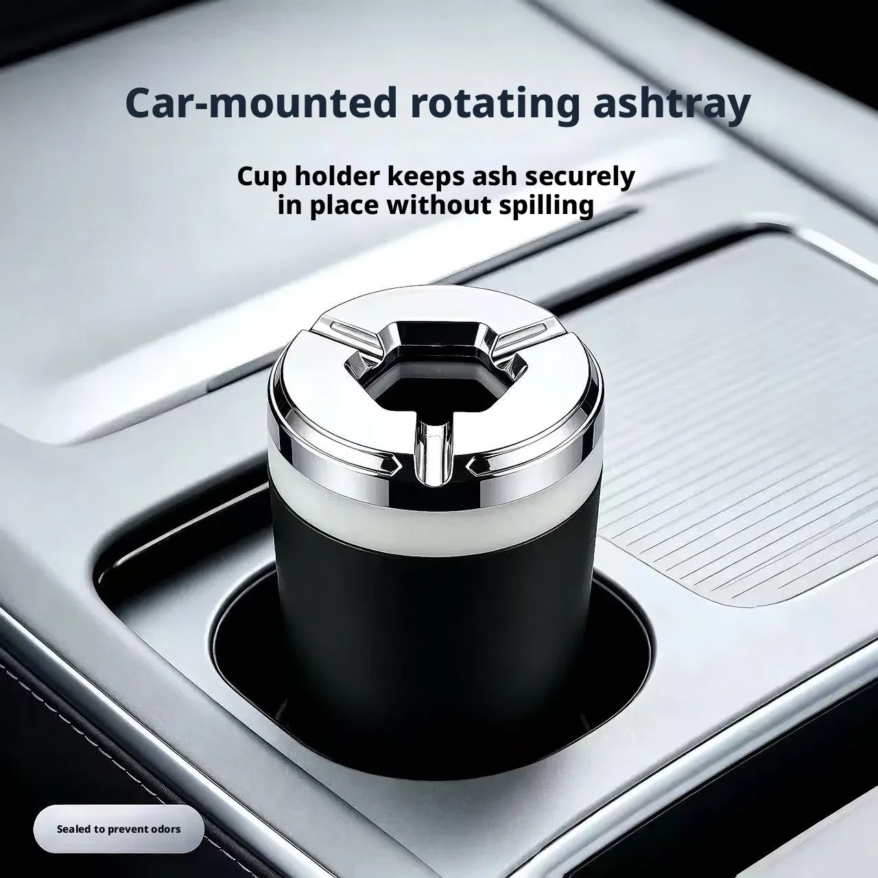 Car Cup Holder Ashtray Sealed Odor-proof Vehicle Cigarette Ash Tray Anti-spill Smokeless Car Ashtray Fit Most Auto Cup Slot
