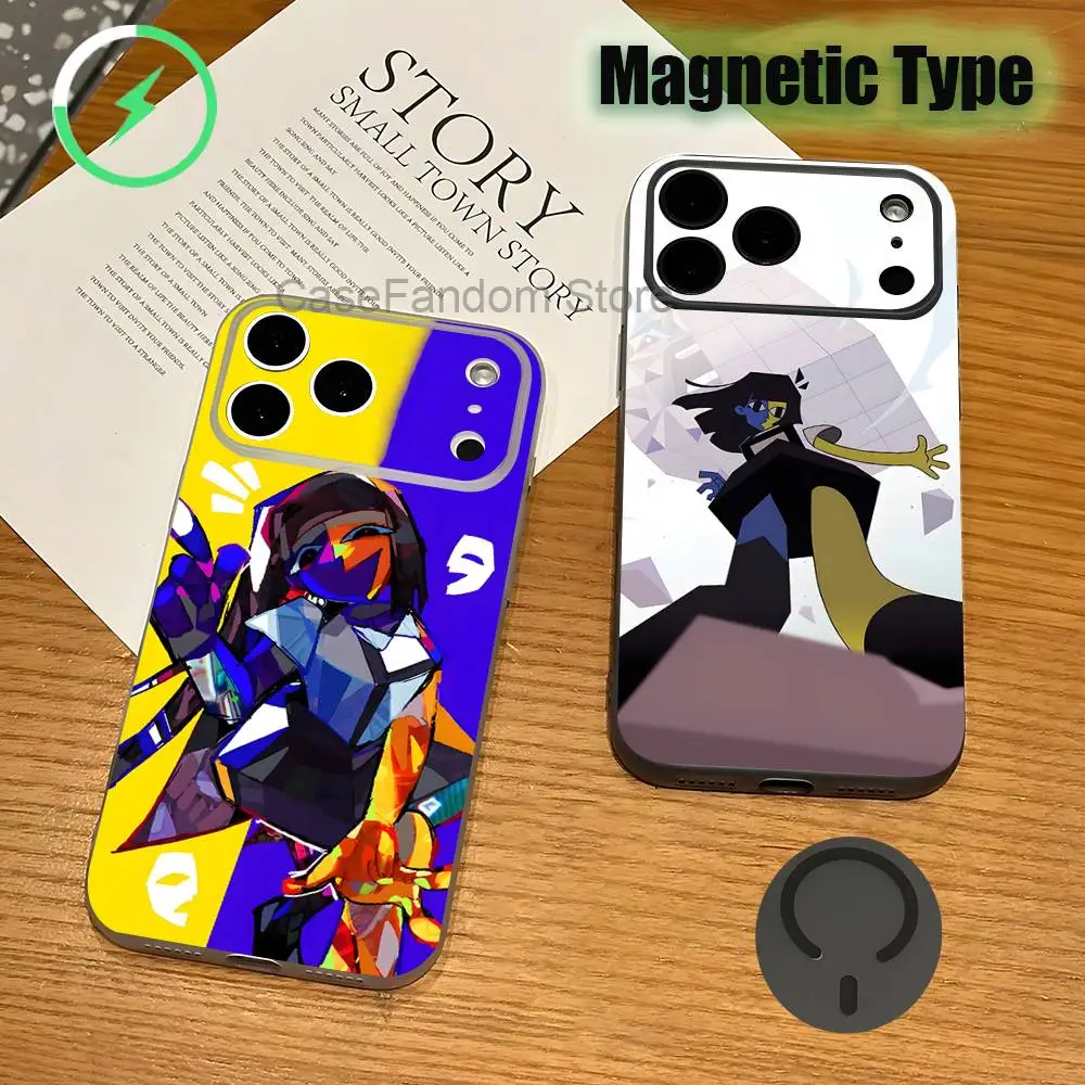 

E-ENA Dream BBQ G-GAME Magnetic Wireless Charging Transparent gray Phone Case For iPhone 17,16,15,14,13,12,11,Pro,Max,Plus