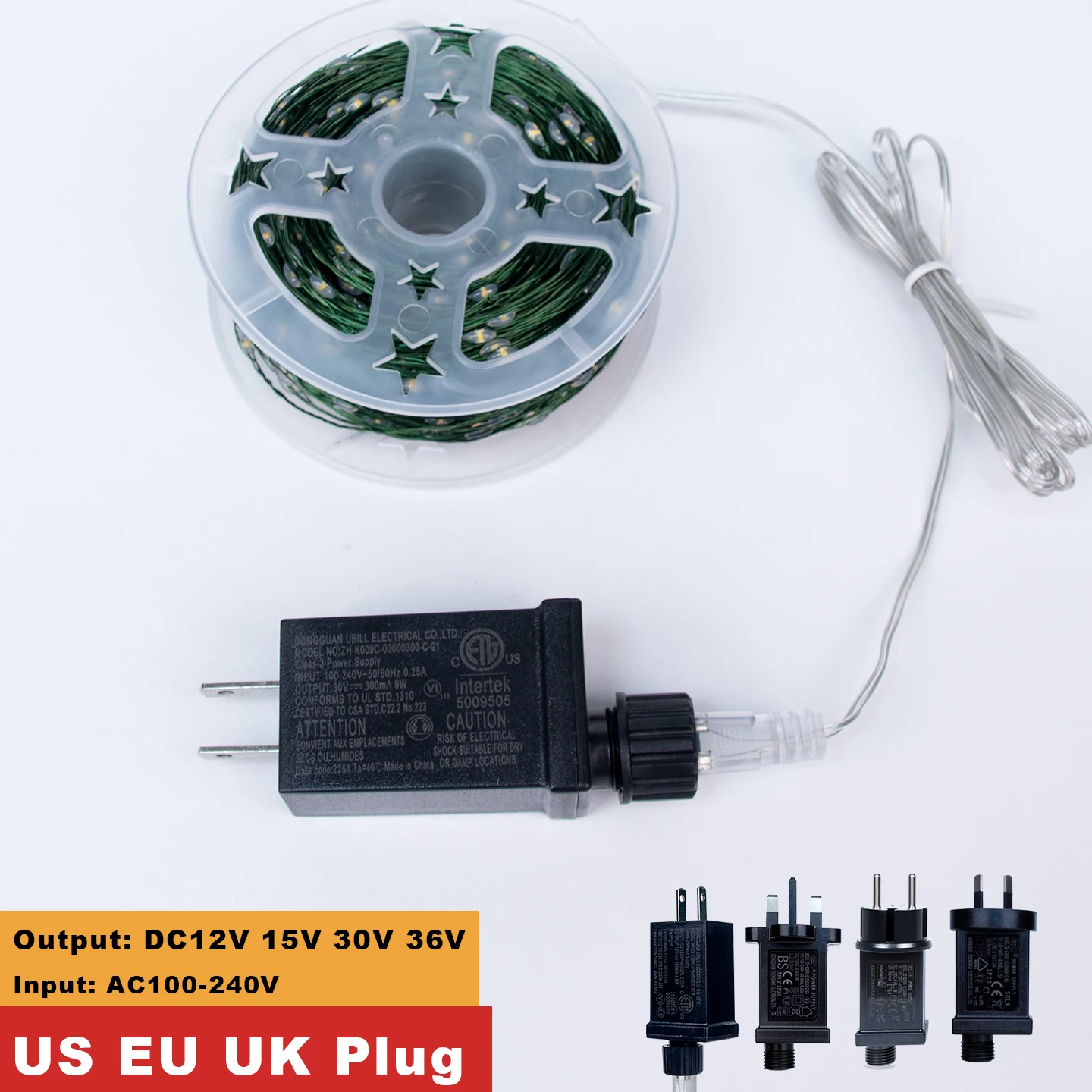 وميض ستار شجرة عيد الميلاد الديكور الجنية أضواء الأخضر الأسلاك النحاسية 30 متر 50 متر 100 متر 120 متر 200 متر 300 متر المكونات في جارلاند سلسلة ضوء #2