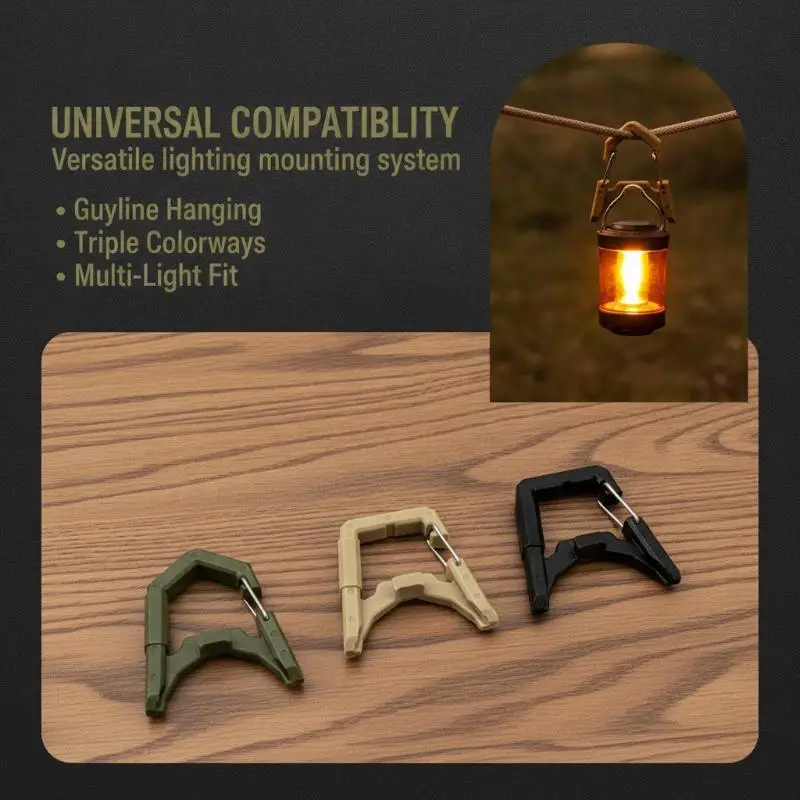 ABS Outdoor Camping Hooks 3 Colors Tent GZ Light Hanger Outdoor Camping Buckle For Outdoor Camping Fishing Hiking