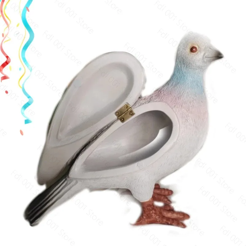 Novelty 3D Simulation Pigeon Clutch Bag Funny Animal Shaped Handbag Creative Bird Purse Fashion Party Evening  Women Unique Gift