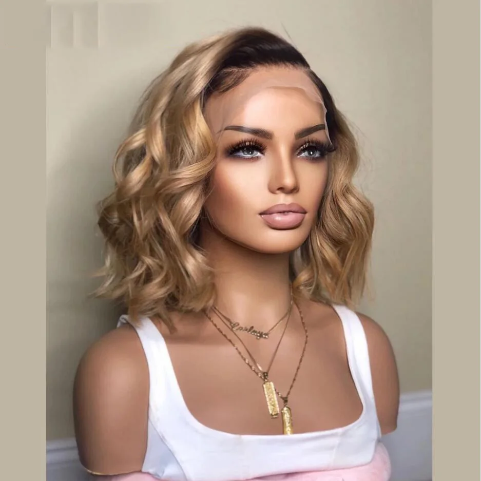 

Мягкие короткие волосы боб Омбре светлые волнистые волосы на шелковой основе 5x5 еврейские человеческие волосы Детские волосы HD кружева европейские волосы безклеевые предварительно выщипанные