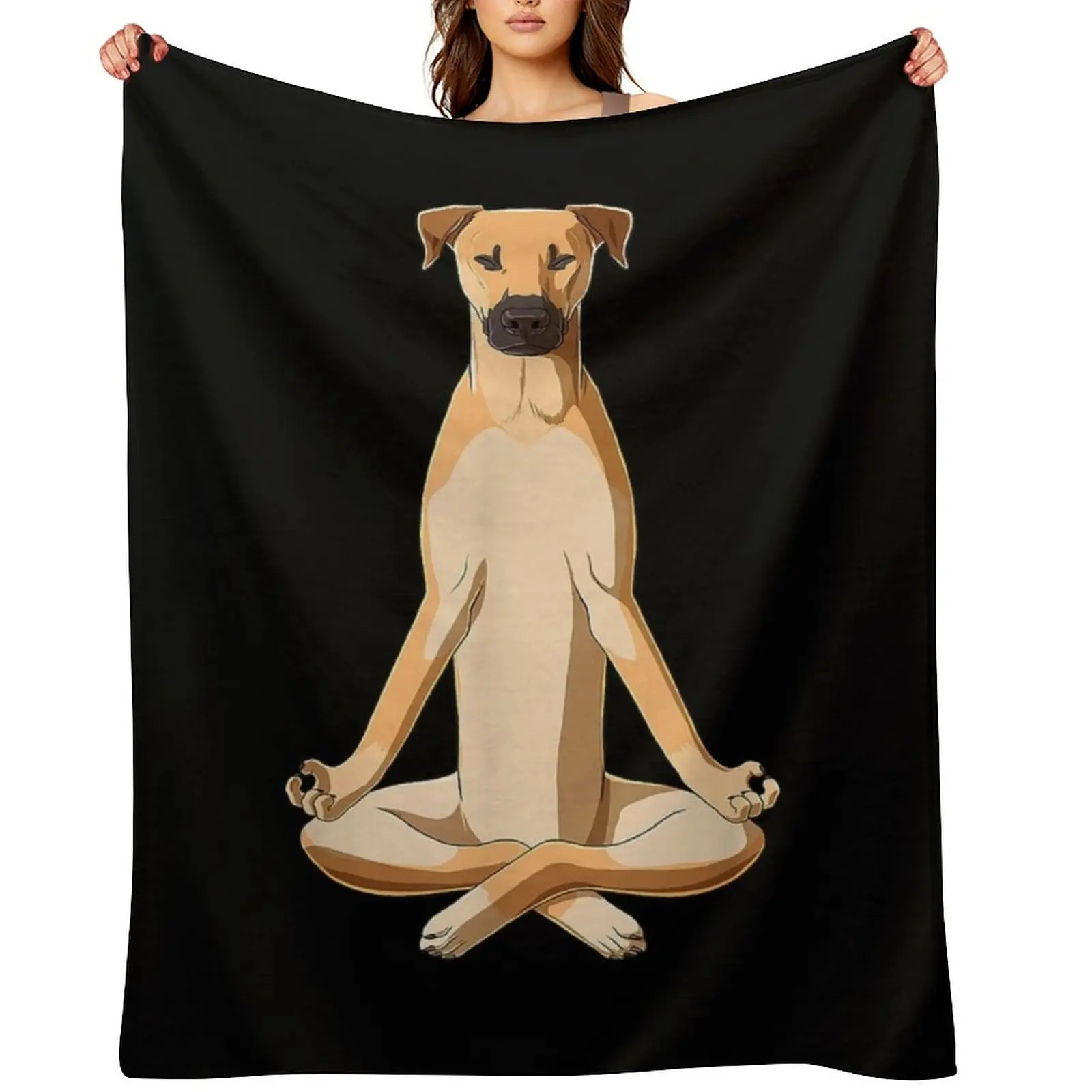 

Funny Black mouth cur Throw Blanket Camping sofa bed Giant Sofa Blankets