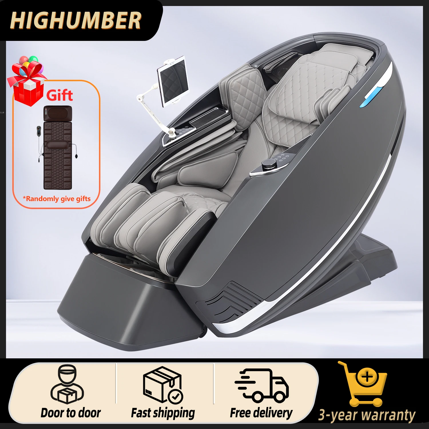 3 Year Warranty Massage Chair 4D Zero Gravity Heating Full Body Professional 3D Home Intelligent Electric Automatic Bluetooth