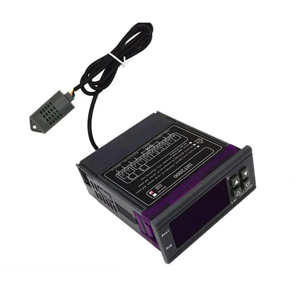 

SHT2000 Thermostat Intelligent Digital Display Controls Temperature and Humidity Made for Practical and Long Lasting Use