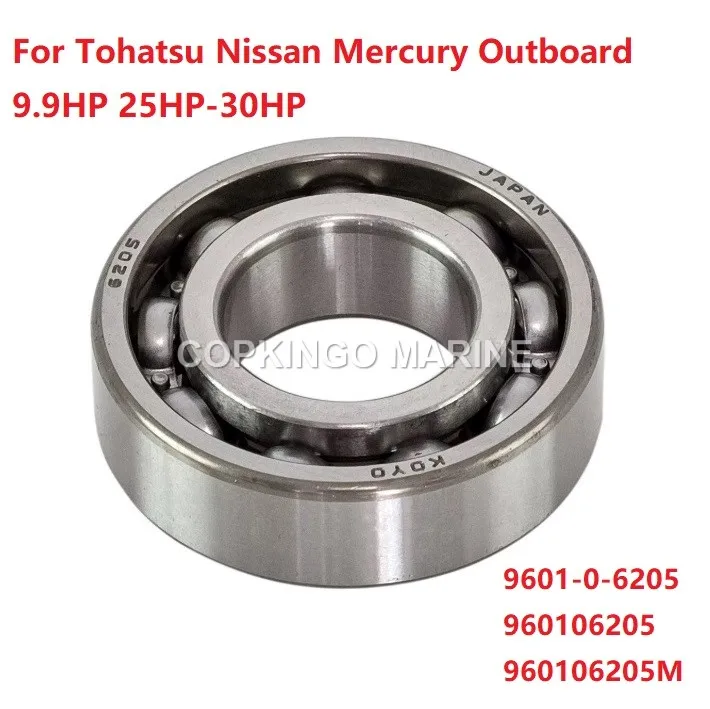 Boat Ball Bearing For Tohatsu Nissan Mercury Outboard 9.9HP 25HP-30HP 960106205M